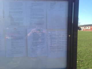 Notice board evidence of Consultation